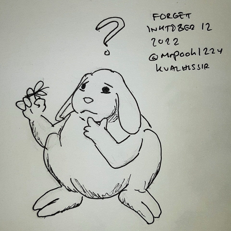 Inktober 12th: Forget