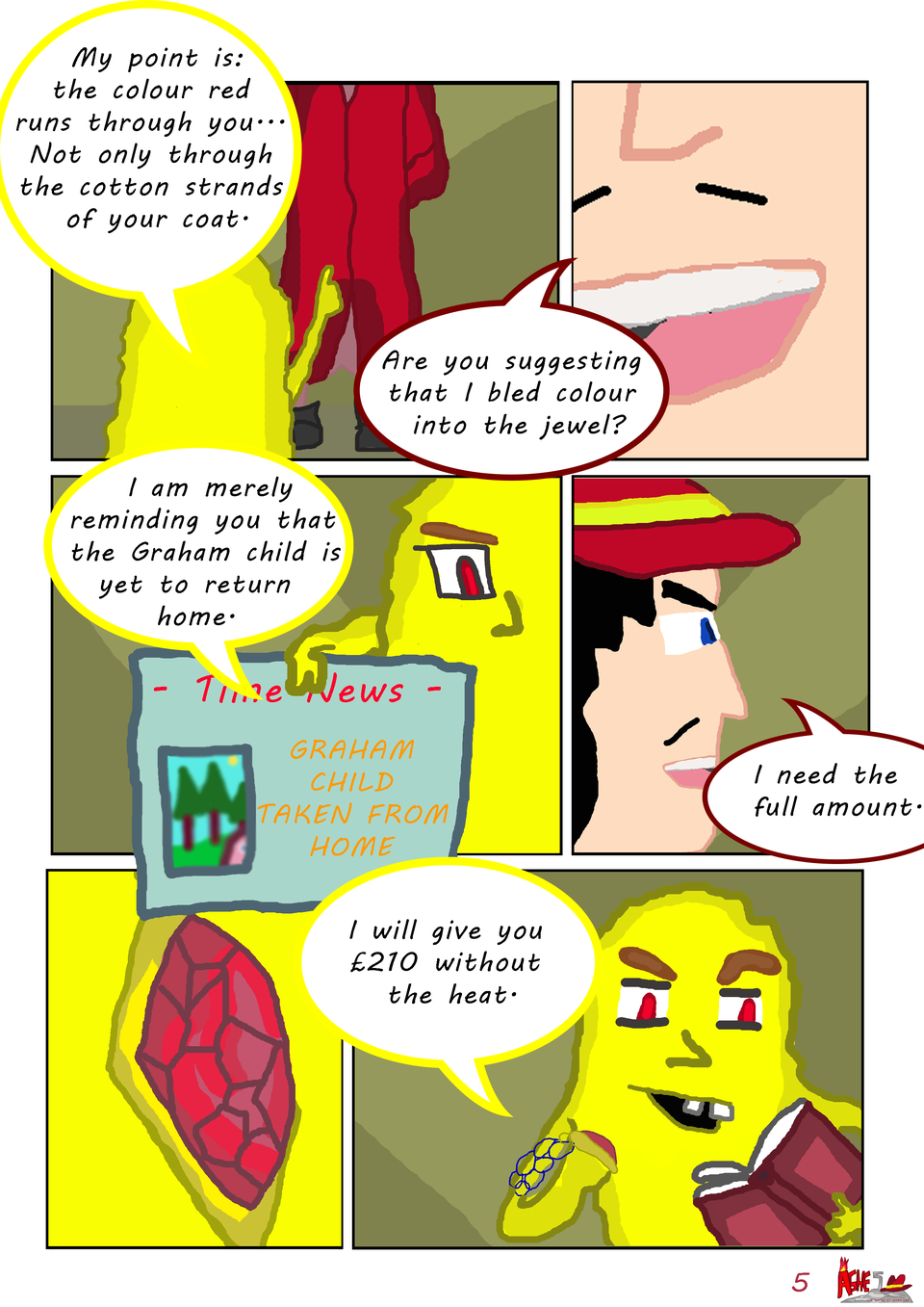 Ashes - Without the Heat - Comic #5