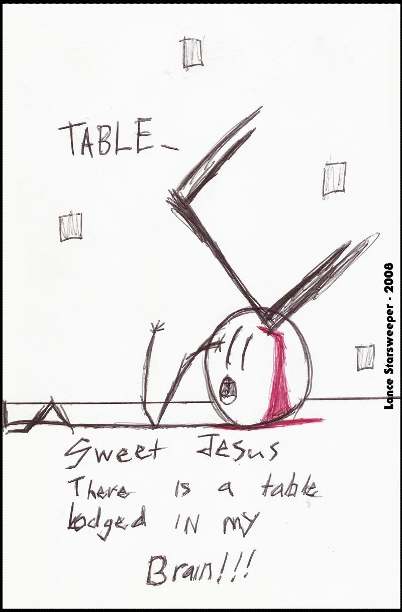 Safety Man! Fights a Table