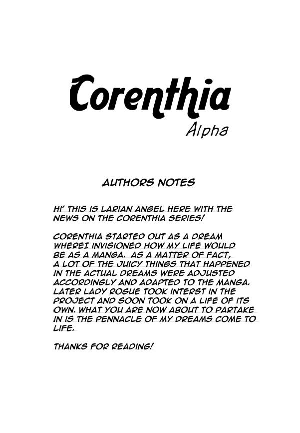 Corenthia Alpha Authors Notes