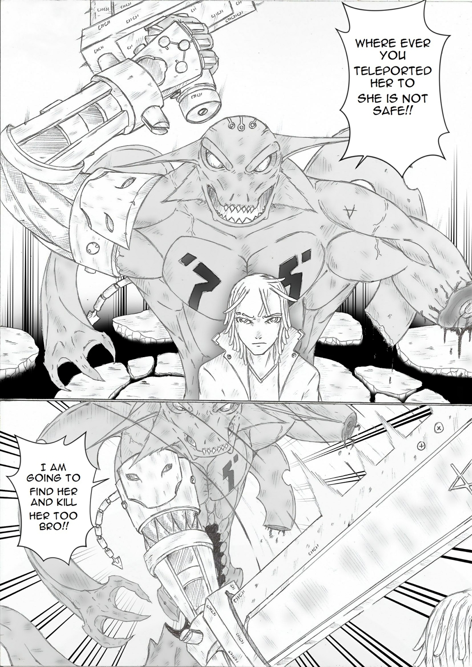 page 57: "she is not safe"