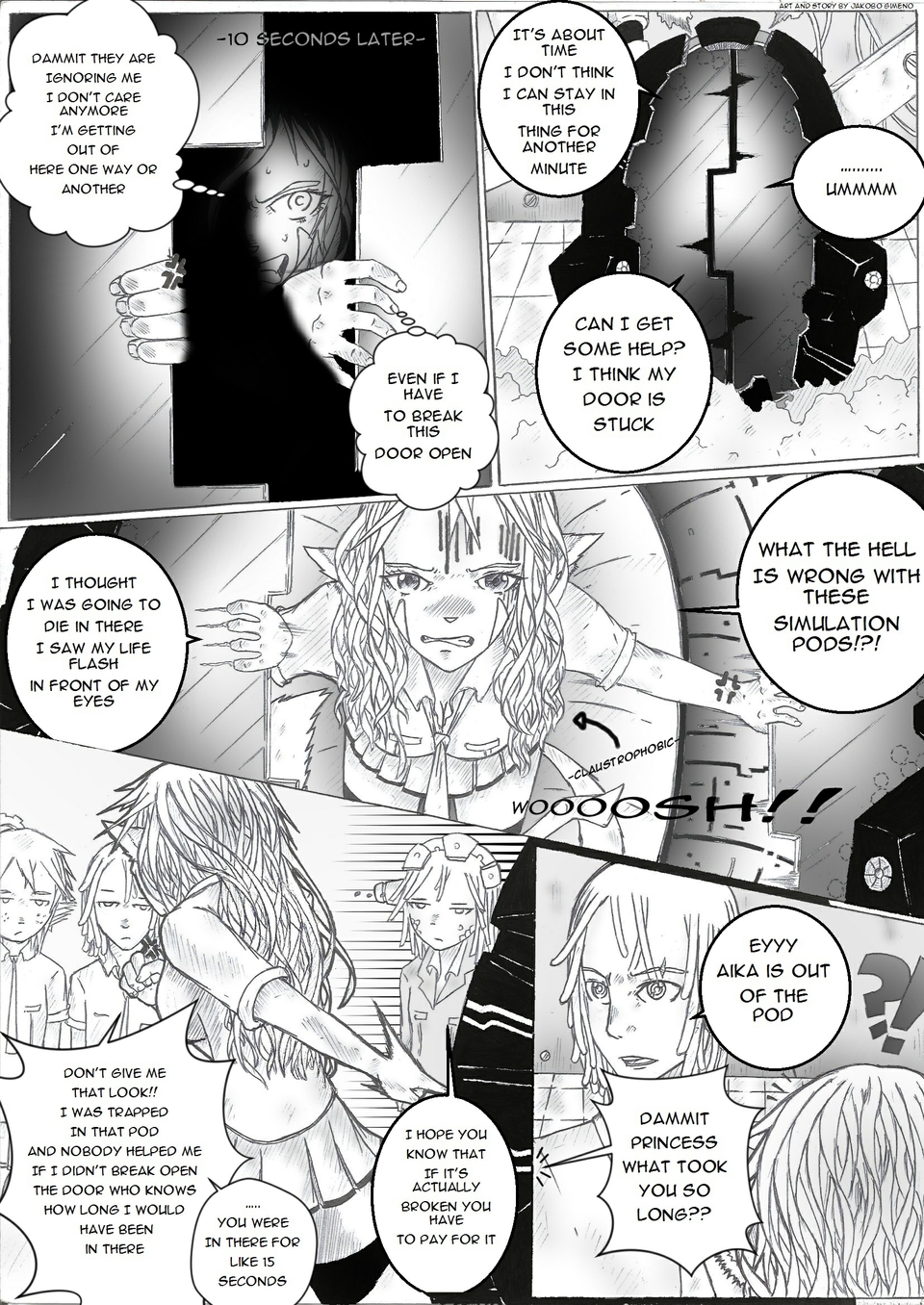 page 76: "broken door, broken pod"