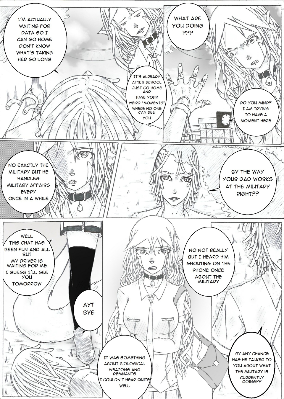 Page 84: "trying to have weird moments"