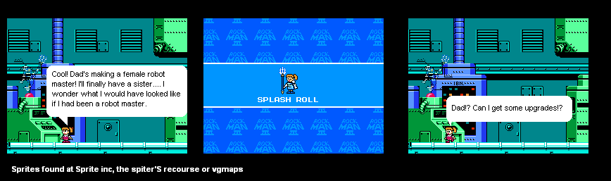 Filler three: Roll's thoughts on robot masters: Splashwoman