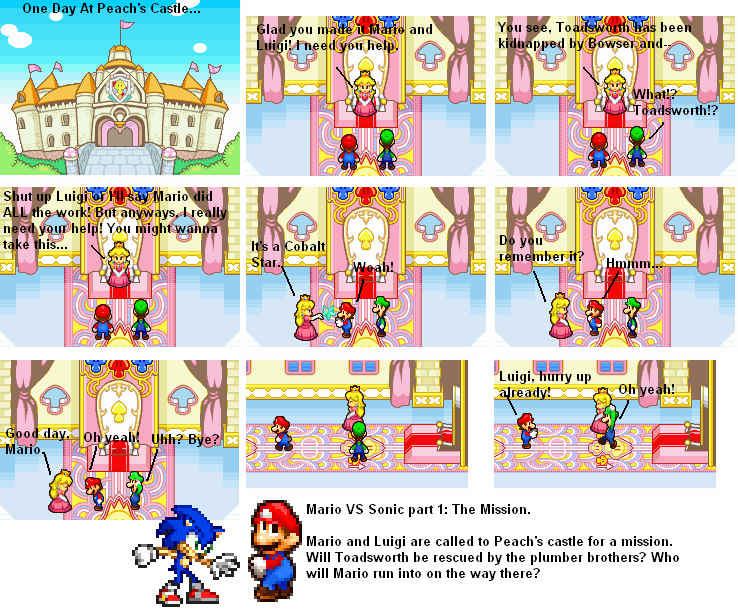 Mario VS Sonic Deception PG. 1