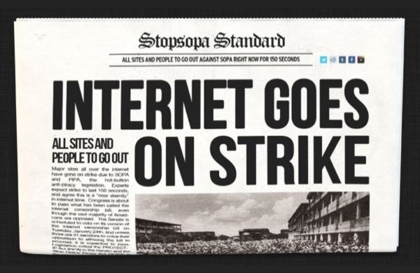 on strike we go against SOPA and PIPA (and taking a read at ACTA)