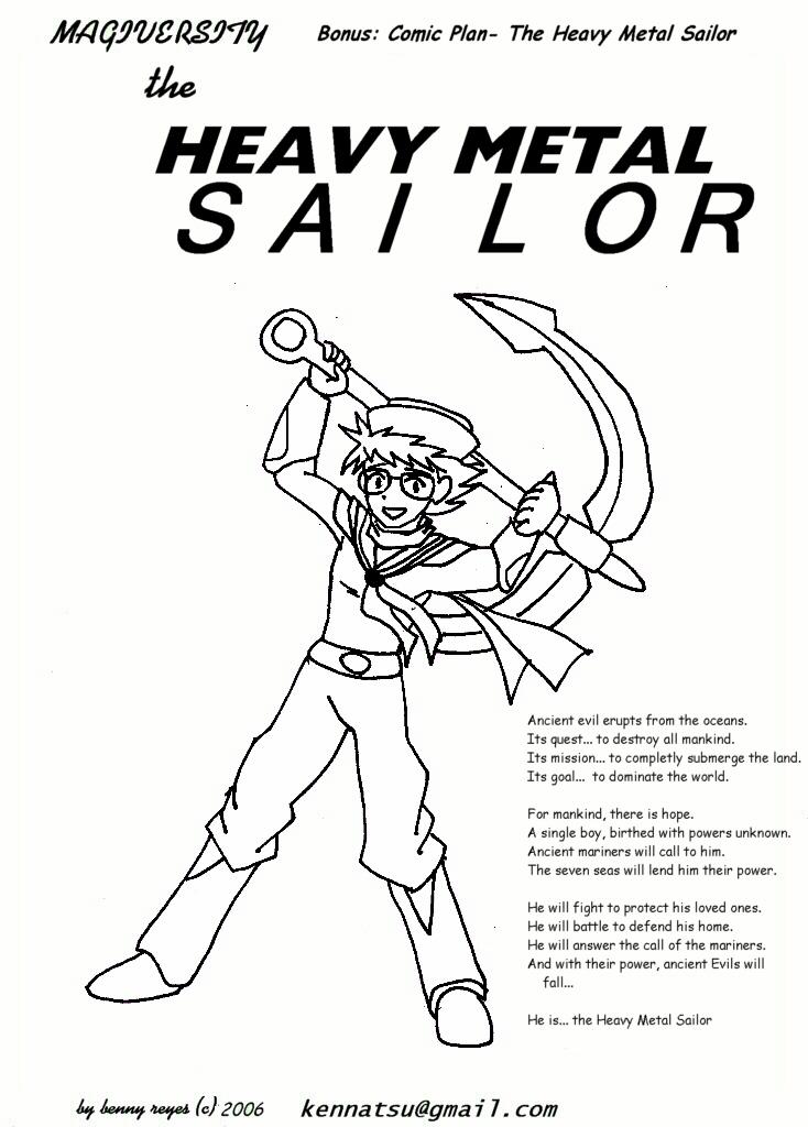 Bonus: Comic Plan- The Heavy Metal Sailor