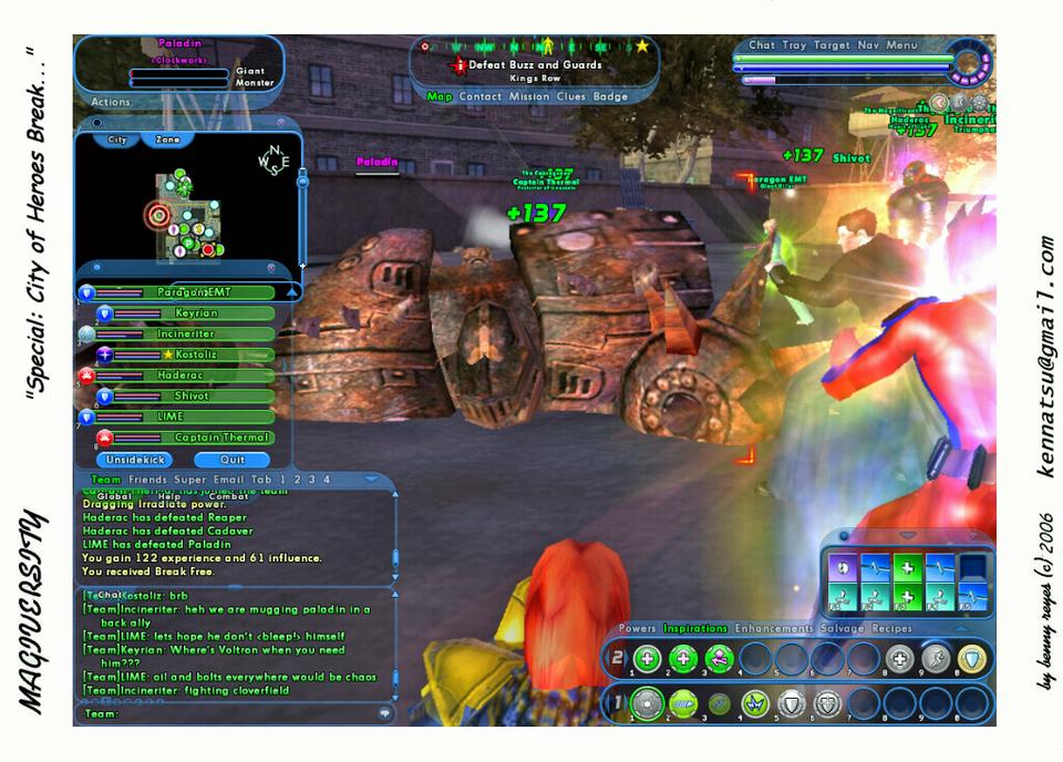 Special (or is that copout?): City of Heroes Break