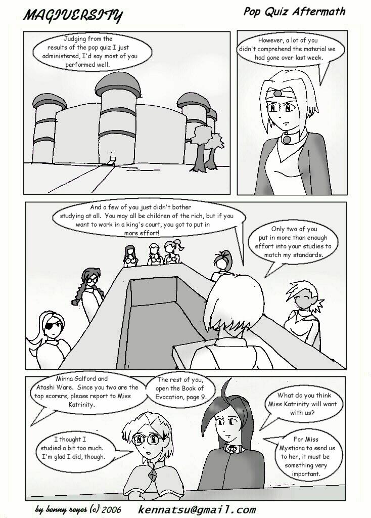 Pop Quiz Aftermath