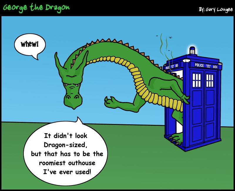 65 - George the Dragon: TARDIS