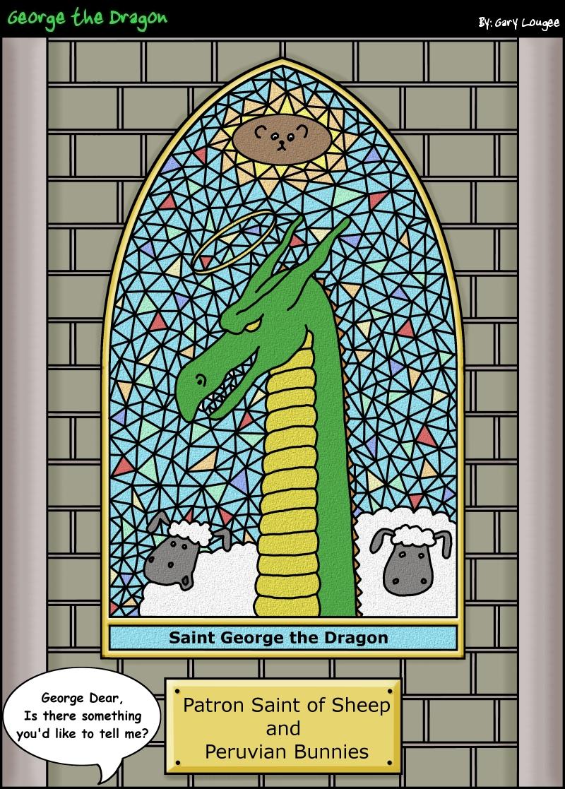72 - George the Dragon: Framed