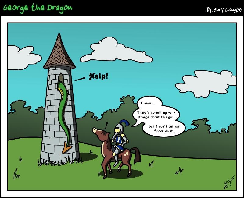 132 - George the Dragon: Let down your ... TAIL??