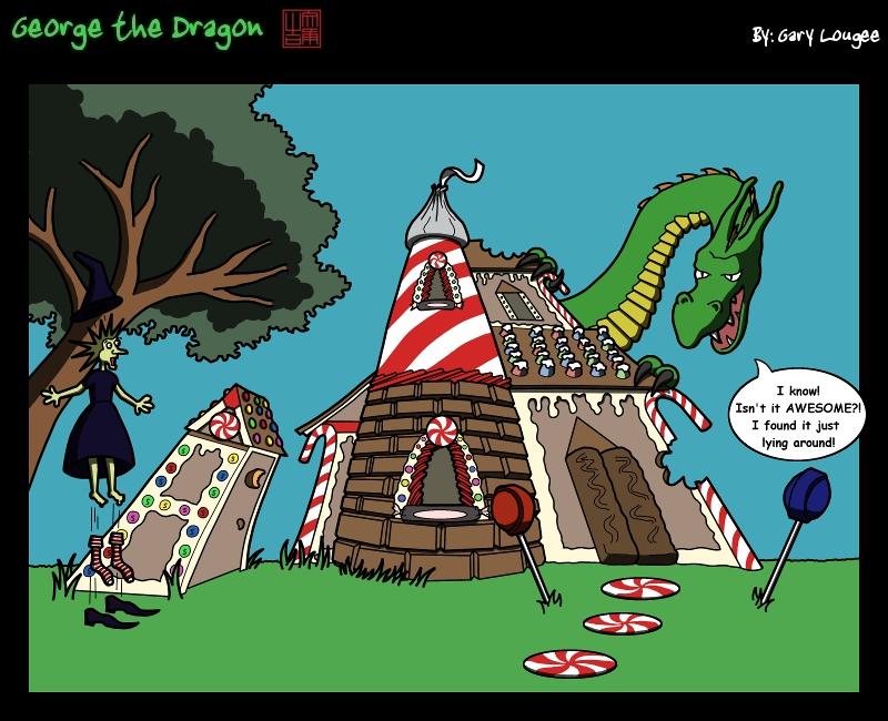 161 - George the Dragon: Colored Cookie Cottage