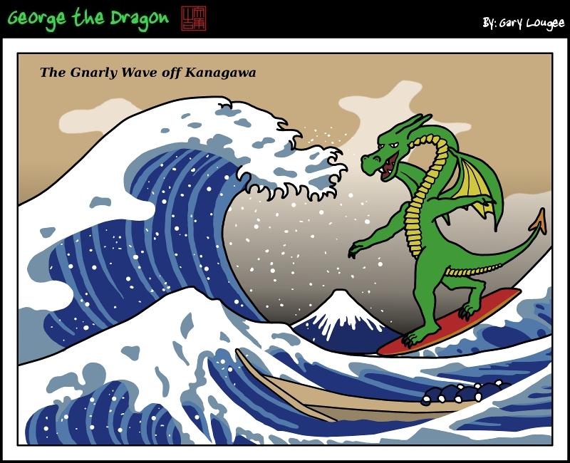 169 - George the Dragon: The Gnarly Wave off Kanagawa