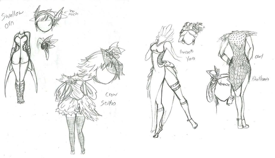 Flock Gems: rough sketches