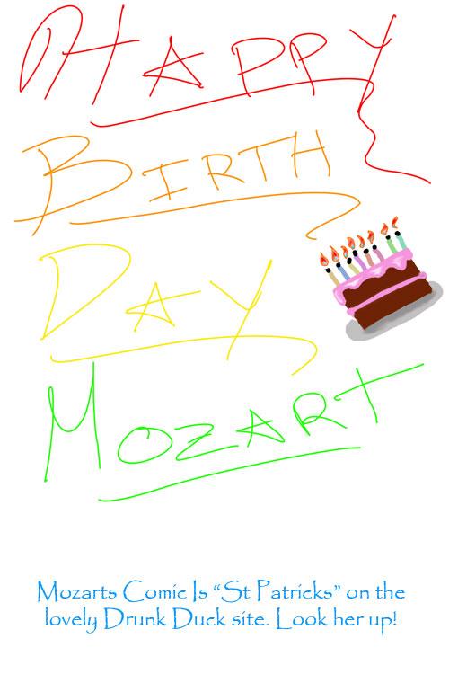 Happy Birthday Mozart