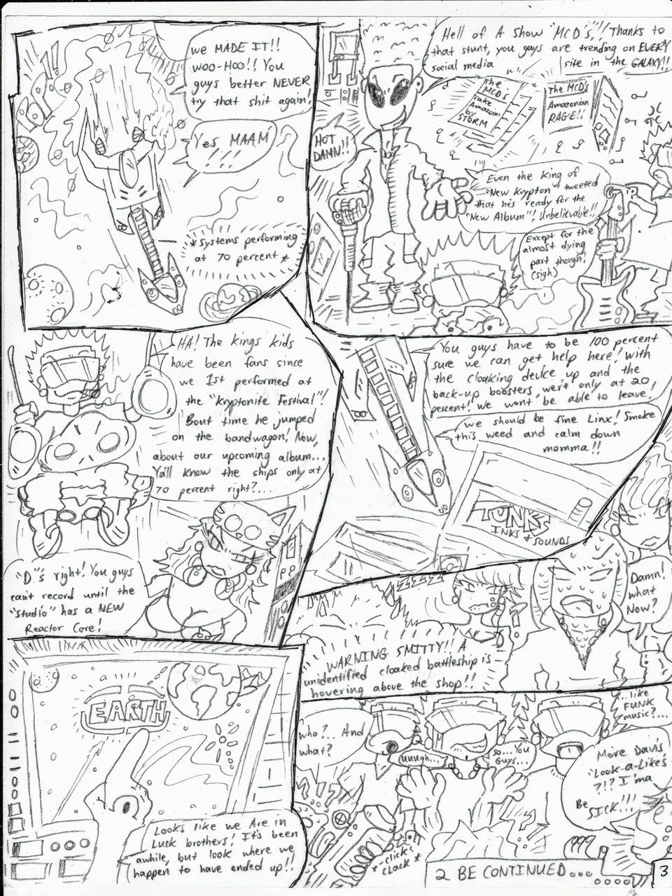 ISSUE # 12 page 3 (MINI ISSUE "THE MCD'S" TIE-IN!!)