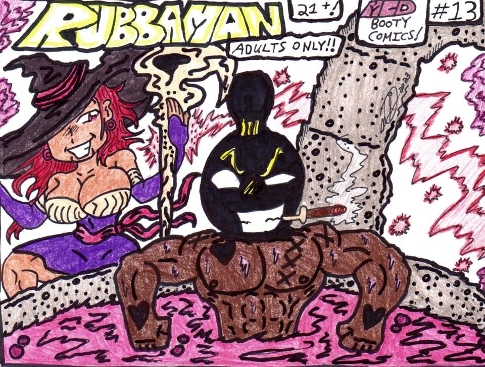 RUBBAMAN ISSUE # 13 ("THE WITCH'S GIFT"...)(COVER PAGE)