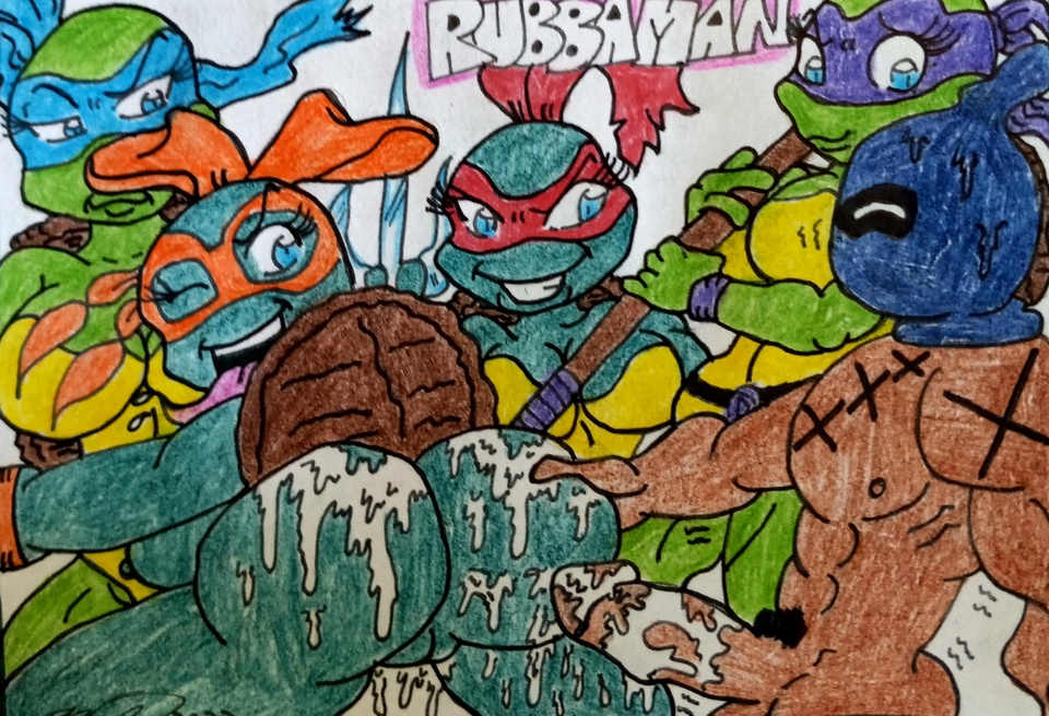 "THE TEENAGE MUTANT NINJA TURTLES" PIN UP!