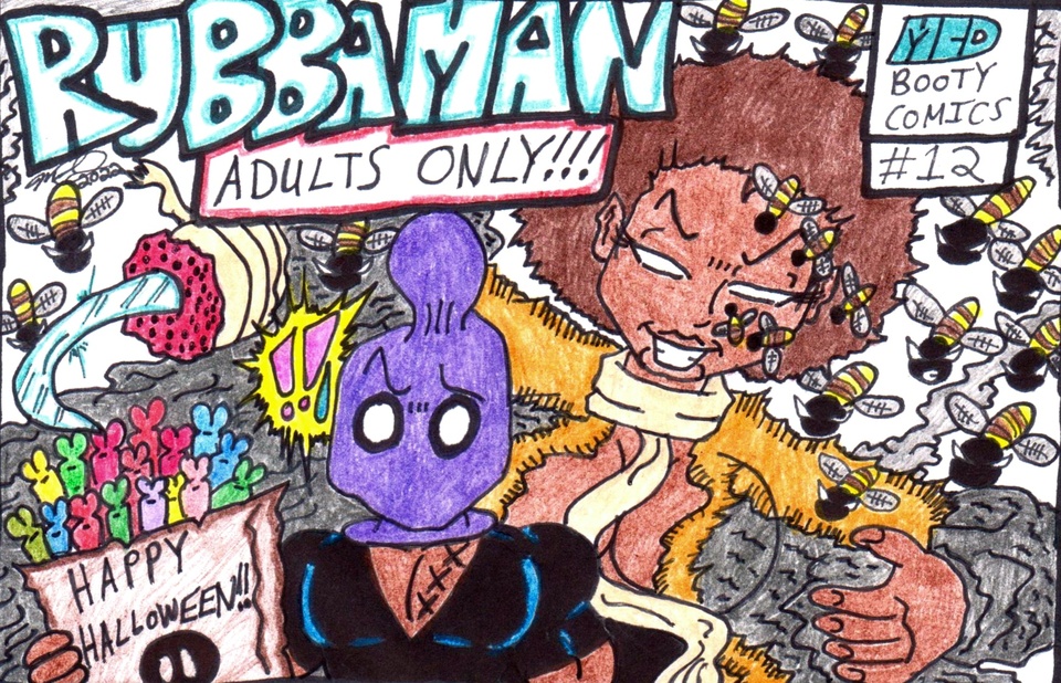 RUBBAMAN ISSUE # 12 ("CANDYWOMAN,CANDYWOMAN,CANDYWOMAN"!!..)(Cover Page)