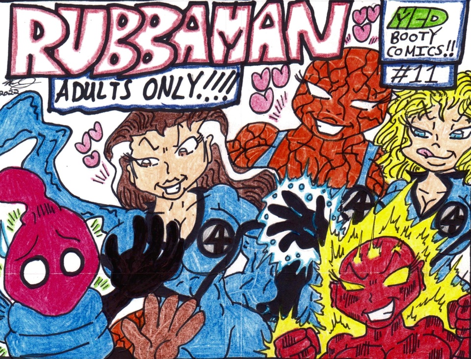 RUBBAMAN ISSUE # 11 ("THE FREAKY FOUR"...)(COVER PAGE)