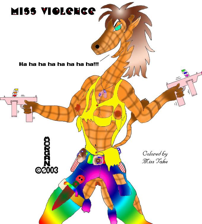Miss Violence colored by Miss Take