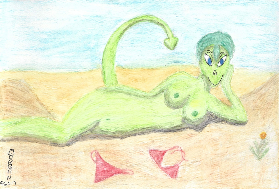 F in Watercolor Pencil 2