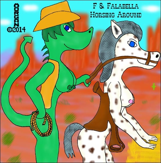 F & Falabella Horsing Around