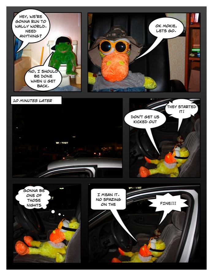 Page 8: Night trip to Wal-mart