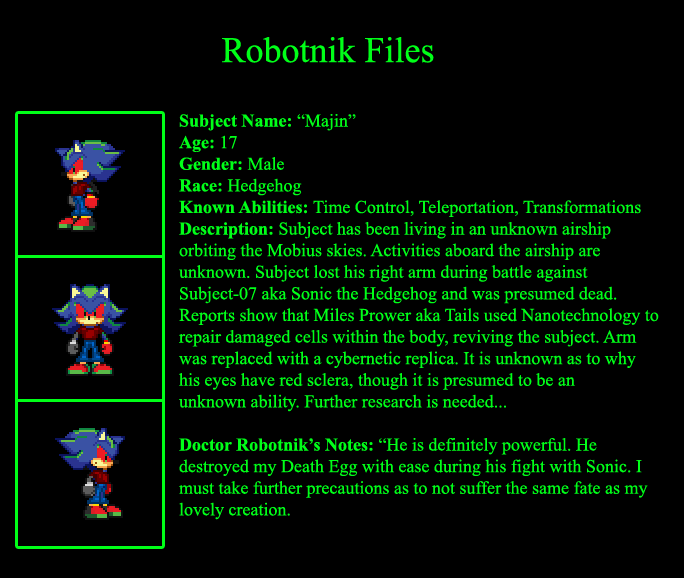 - Robotnik Files: Majin Kedamoki-