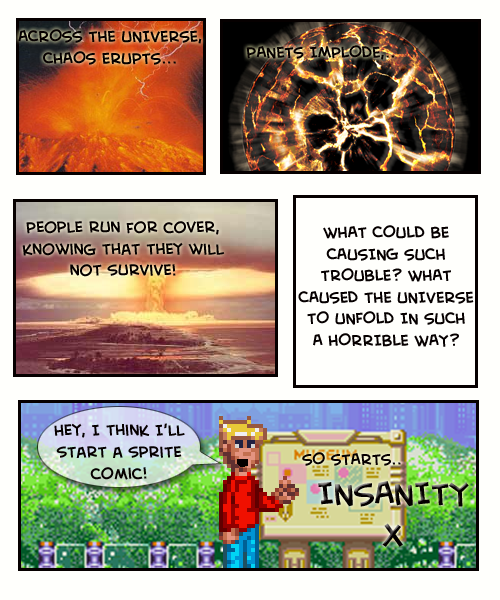 Insanity X comic 1
