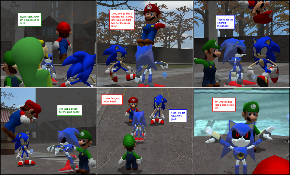 Everyone Vs. Metal Sonic Part 1