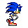 Sonic running - Sonic Advance