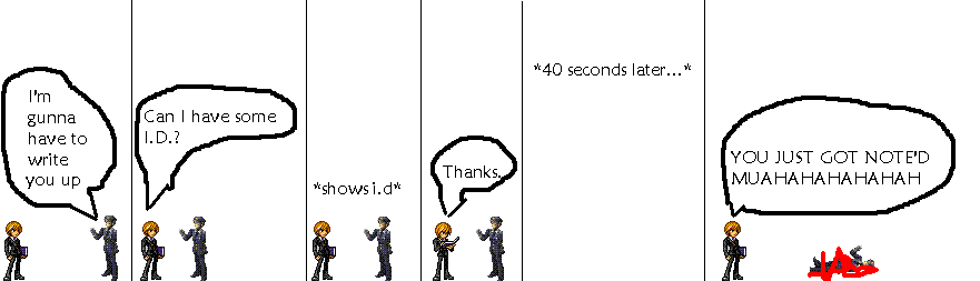 Kira vs. Police Officer Round 1