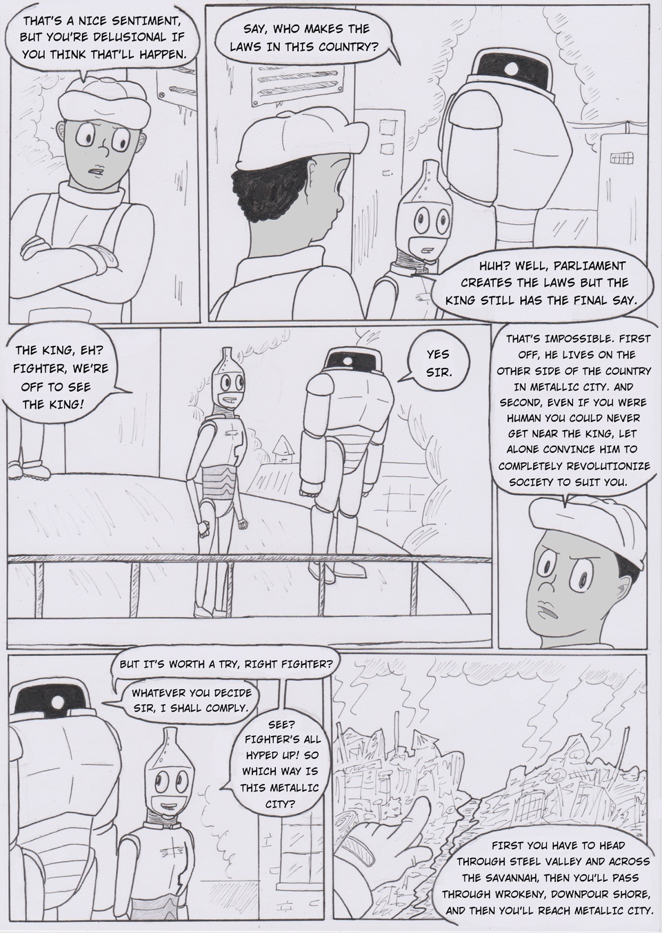 Chapter 00004: Road to Metallic City (Page 16)