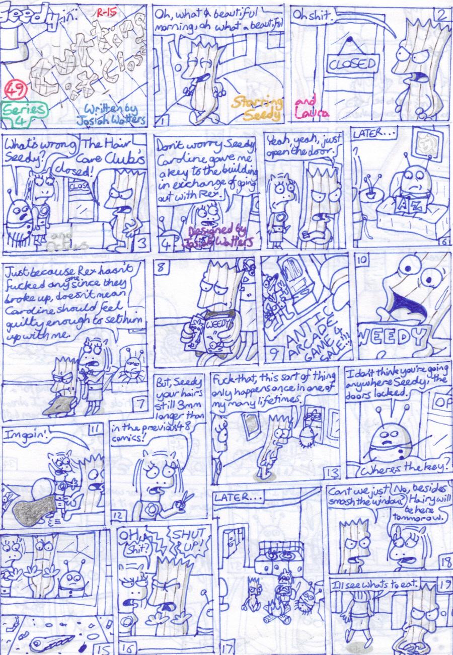 49. Cutting It Close (Front)