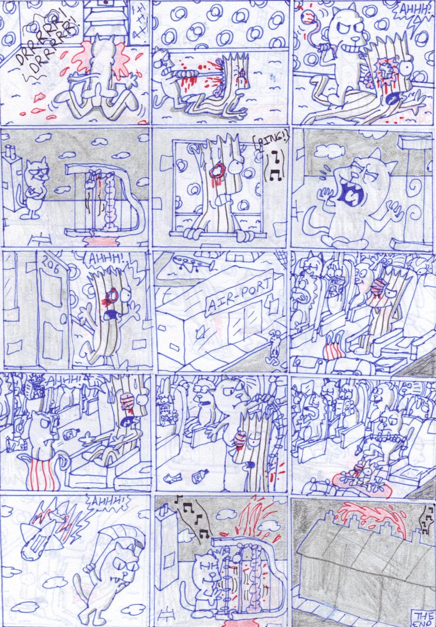 90. Rooftop Cat (Back)