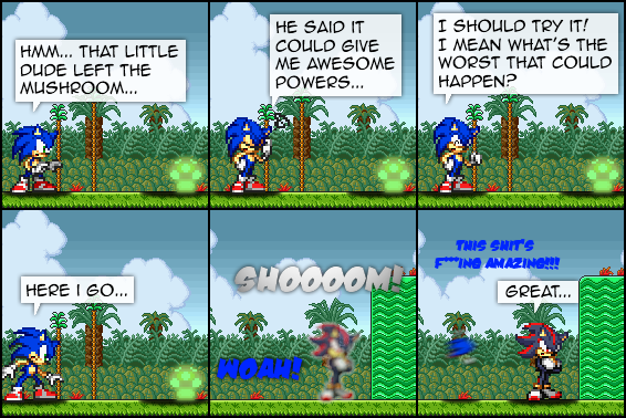 Shadow, Sonic, and The Mushroom...