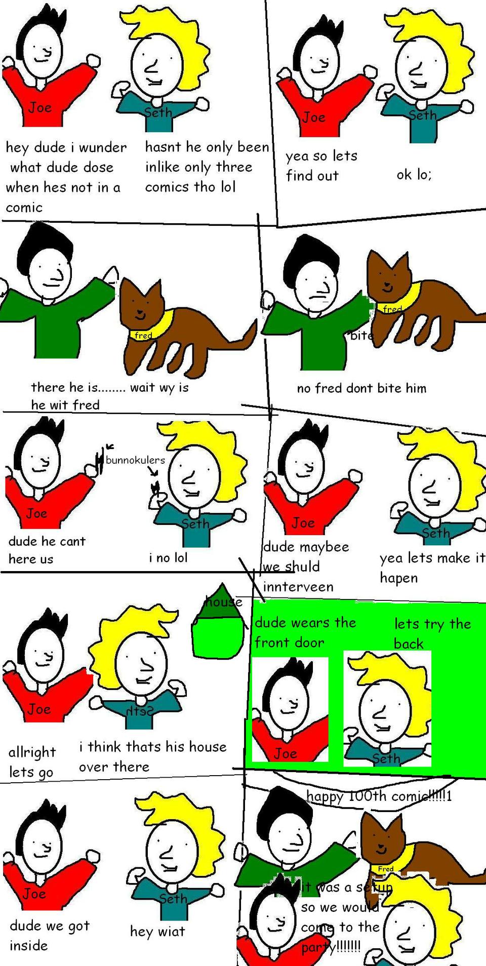 the ackshual 100th comic