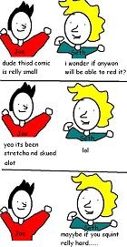 this comic is econonysized