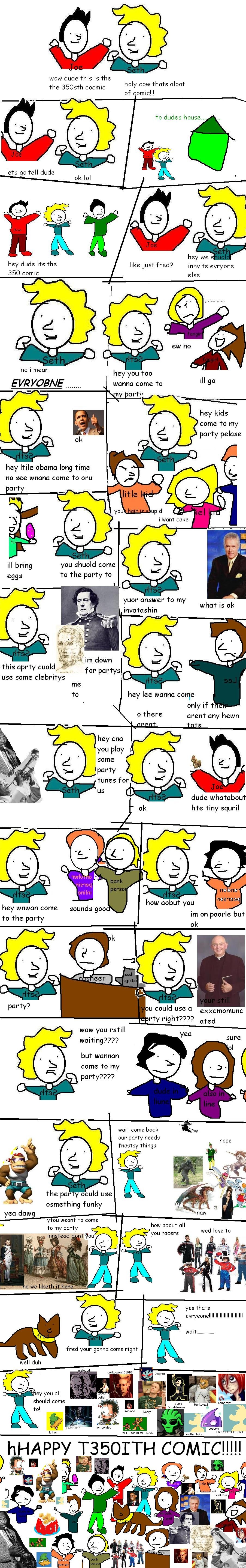 350TH COMIC PARTY FO RVERYOEN1!!!