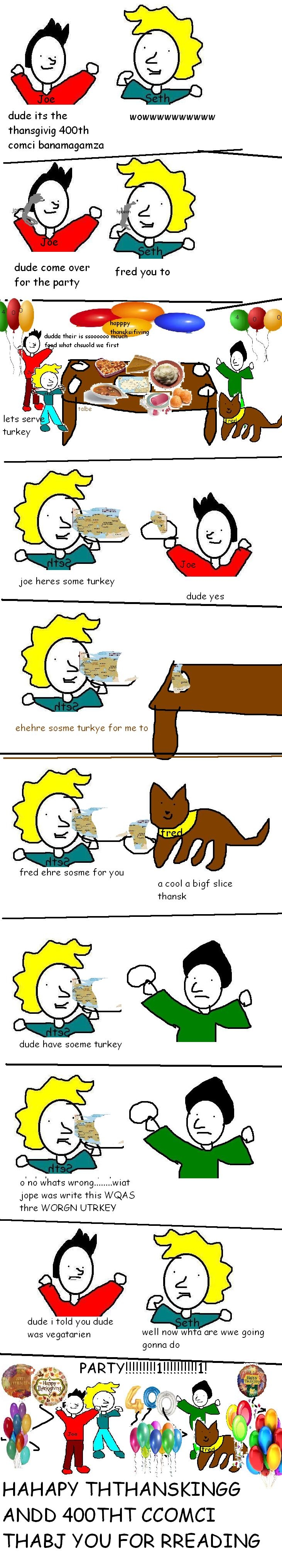 400 COCMICJHTHANSKSGIVING SPEHSAL