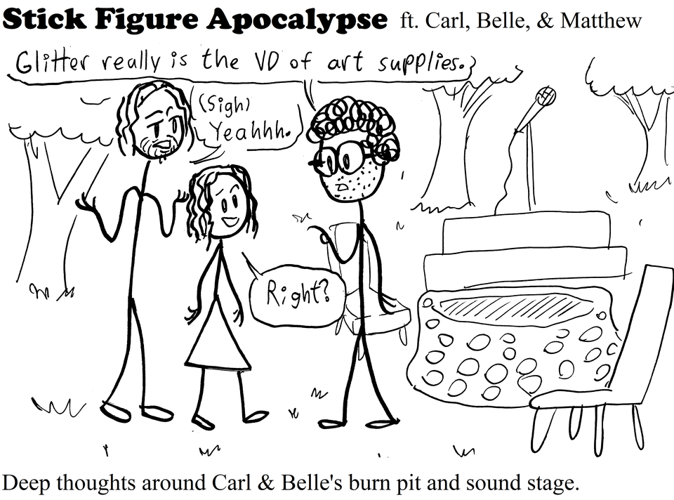 A visit to Carl and Belle's backyard