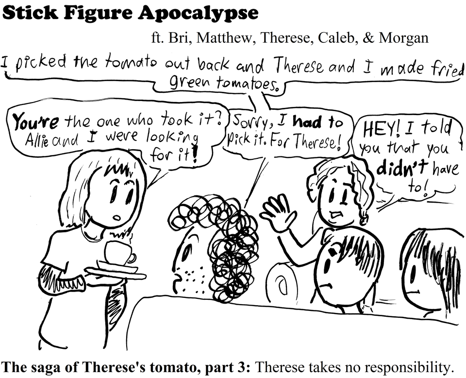 I try to blame Therese