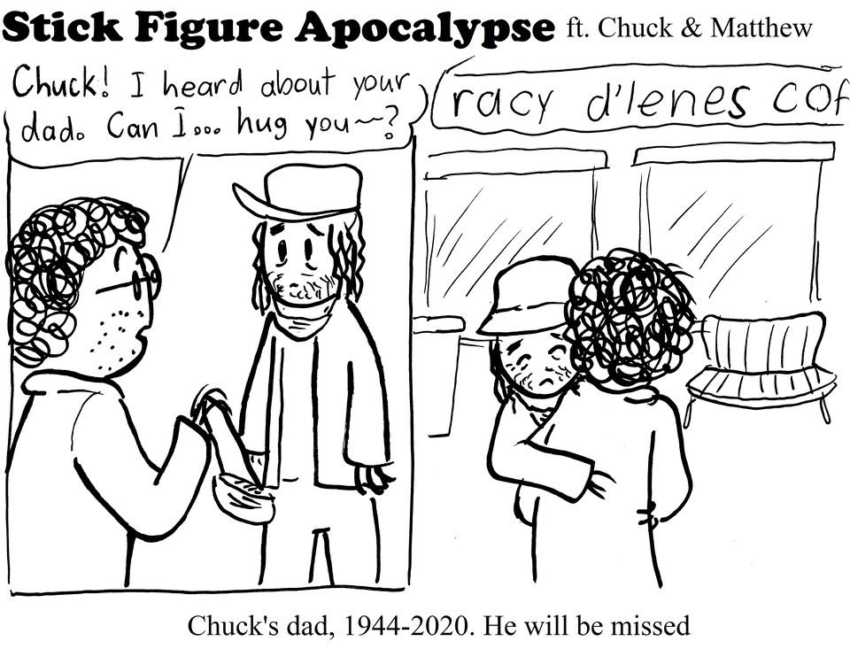 Chuck's dad passes