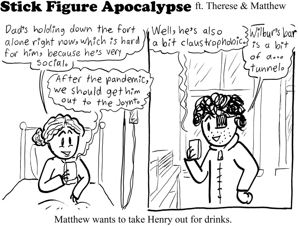 (Not) taking Therese's dad out for drinks