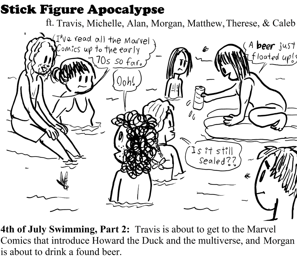 Comics and beer... on the river