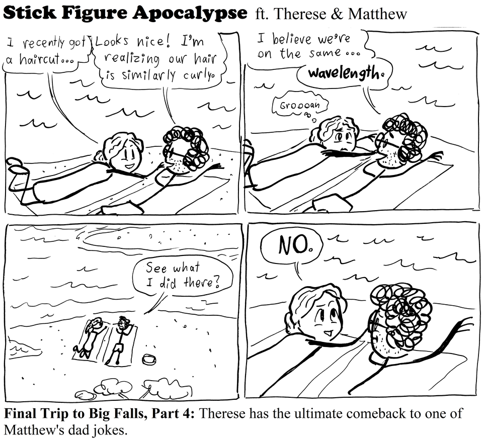 One last dad joke on the beach