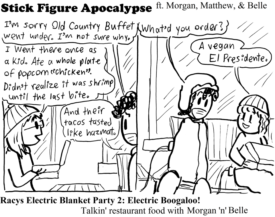 Electric blankets and take-out