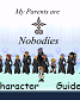 Go to 'My Parents Are Nobodies Character Guide' comic
